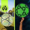Reflective football for feet, fluorescent, glow in the dark, solid