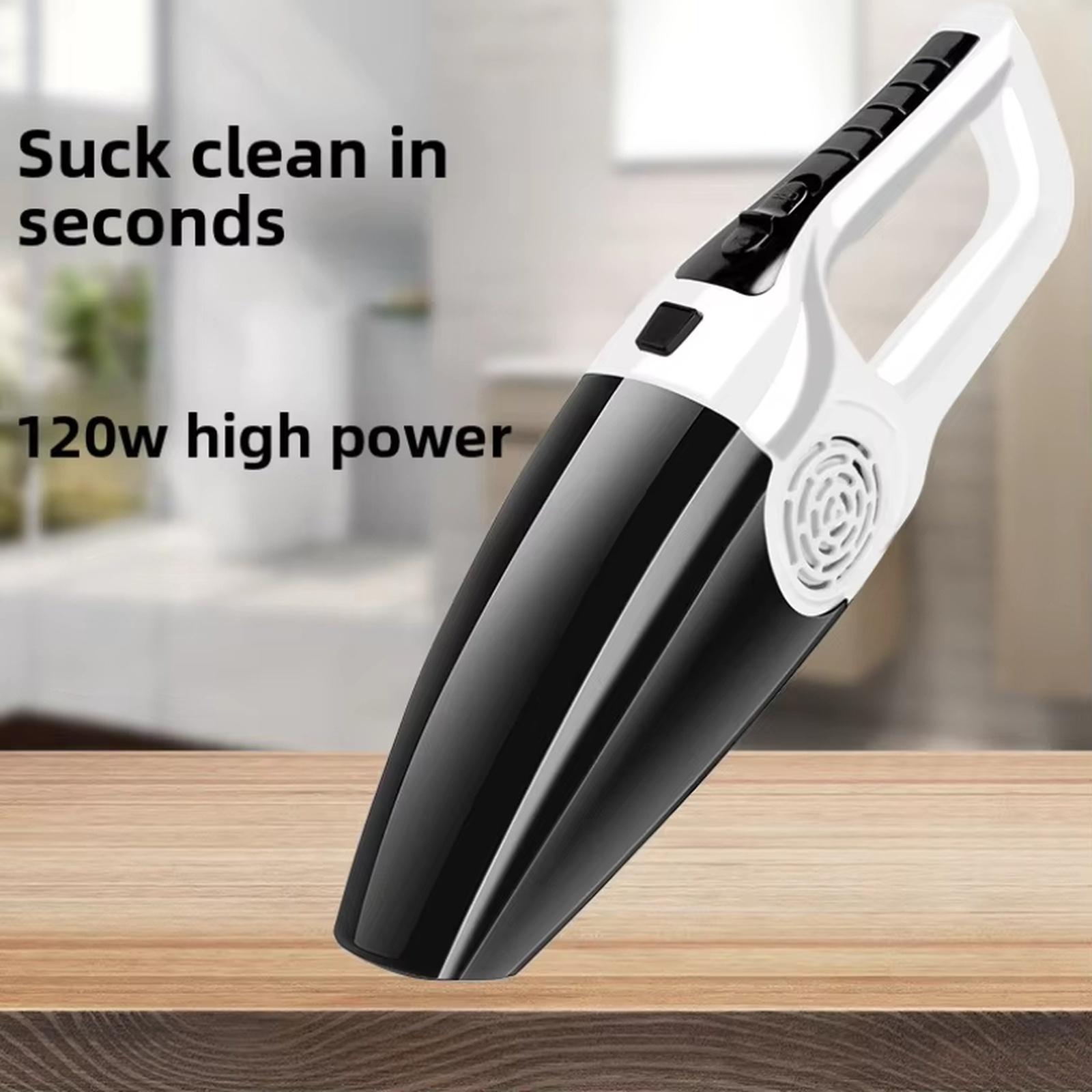 

High Power Wireless Car Vacuum Cleaner Wet Dry Handheld Vacuum for Auto Home one size білий