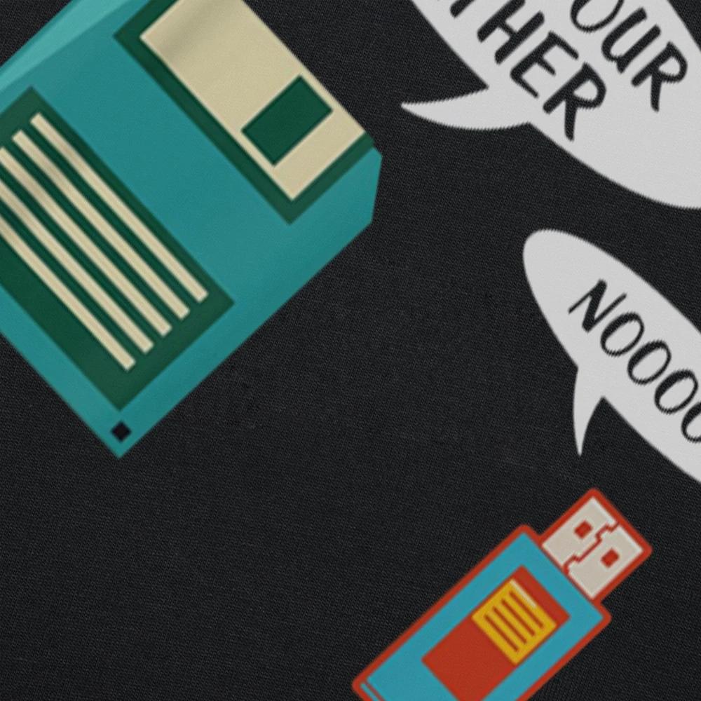 Ich bin dein Vater Shirt USB Diskette Computer Geek T-Shirts Grafik Baumwolle Streetwear Kurzarm Geburtstagsgeschenke T-Shirt