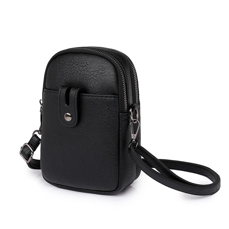 

Small bag women s new urban simple satchel vertical zipper buckle mini shoulder messenger bag чёрный