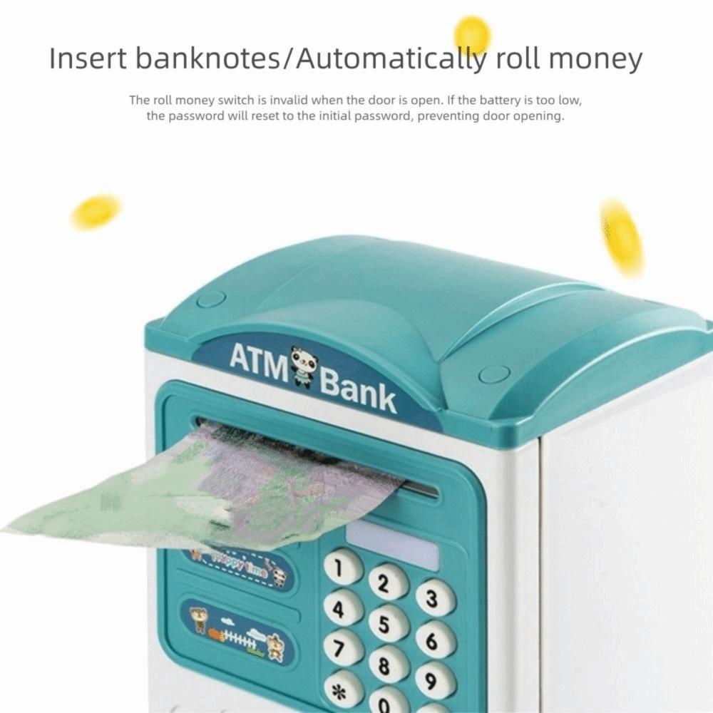 Cartoon ATM Password Bank Password Lock Electronic Bank Safe Box Coin Deposit Box Household
