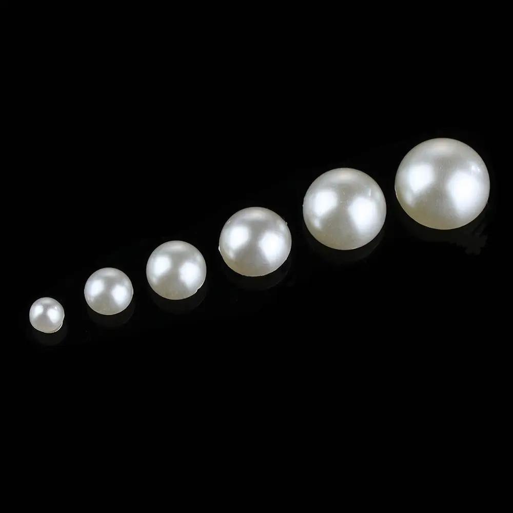 30/50pcs Hat Bag Crafts Garment Decoration Half Round Cloth Button Scrapbooking Pearl Rivets