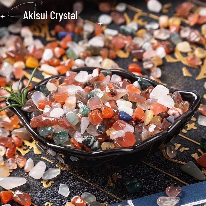 Seven-Color Crystal Demagnetizing Stone - Natural Crushed Stone for Aquarium, Flower Pot Decoration