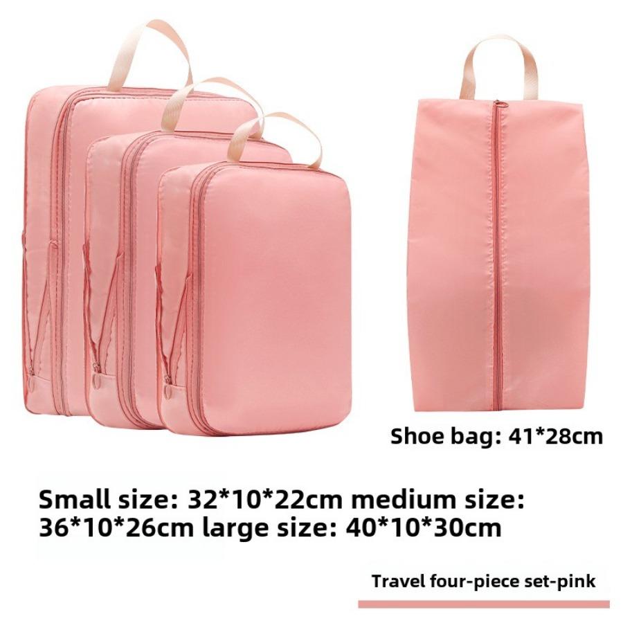 4/7/8 Piece Set Travel Bag Organizer Clothes Luggage Travel Organizer Blanket Shoes Makeup Organizers Bag Suitcase Pouch Packing Cubes