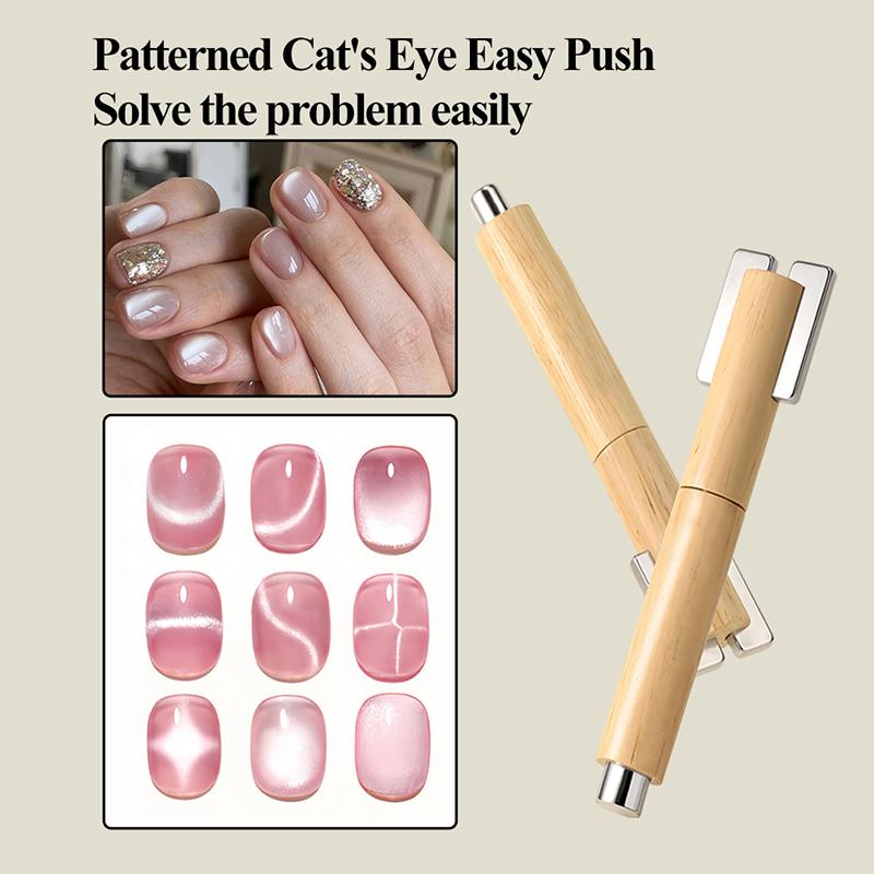 

Многофункциональная магнитная палочка для кошачьего глаза, деревянная, магнитная палочка для ногтей, суперсильный магнит для гель-лака, ручка