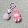 Flocking Mini Keychain Vinyl LABU Cute Grain Baby-free Bag Mobile Phone Pendant Cute Keychain