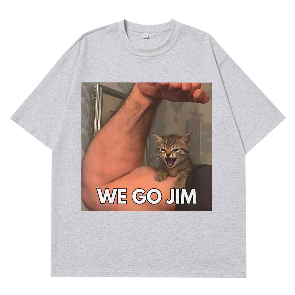 Lost In The Sauce Funny Cat Meme T Shirt Men Women Hiphop Clothing Tshirts Shortsleeved Loose Casual Cotton Harajuku Tshirts