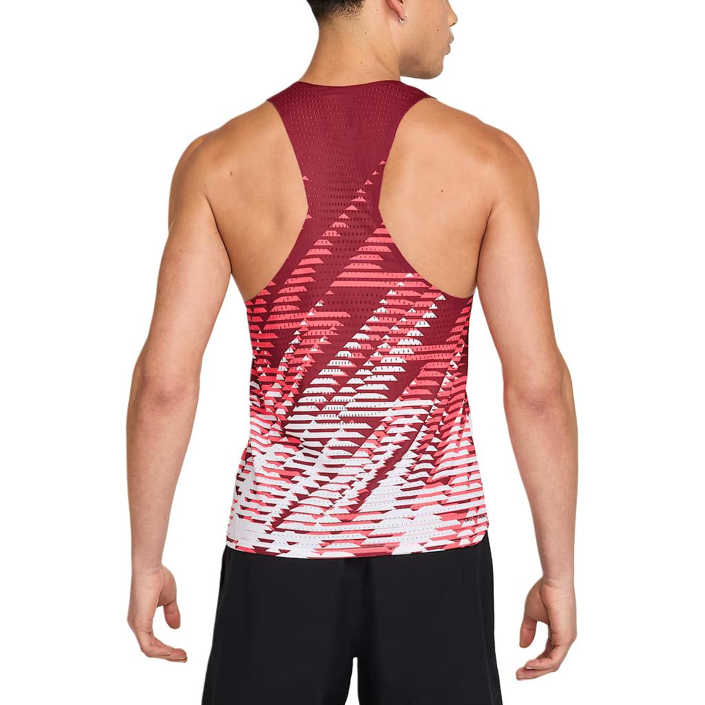 Nike Aeroswift Btc Dri-Fit Adv Laufen Slim Fit Schnelltrocknend Kühlweste Herren Tops Weiß Team-Rot Leuchtend-Rot HF6616-100
