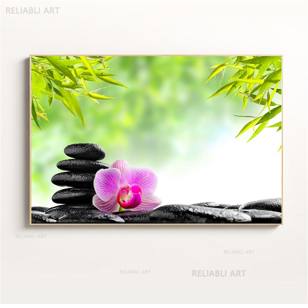 

Настенное искусство, вода, спа, камни, дзен, холст, живопись, свечи, цветок орхидеи, постер, настенные панно для декора ванной комнаты, домашний декор, Cuadros 21x30cm No Framed