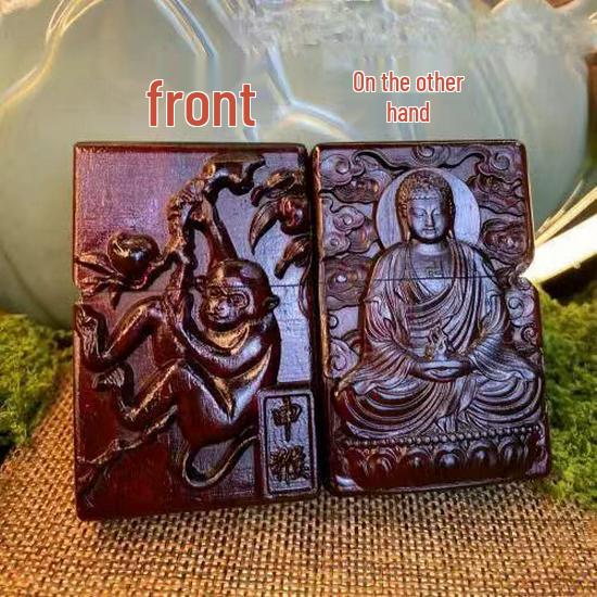 Retro Rosewood Double-Sided Windproof Wenwan Lighter