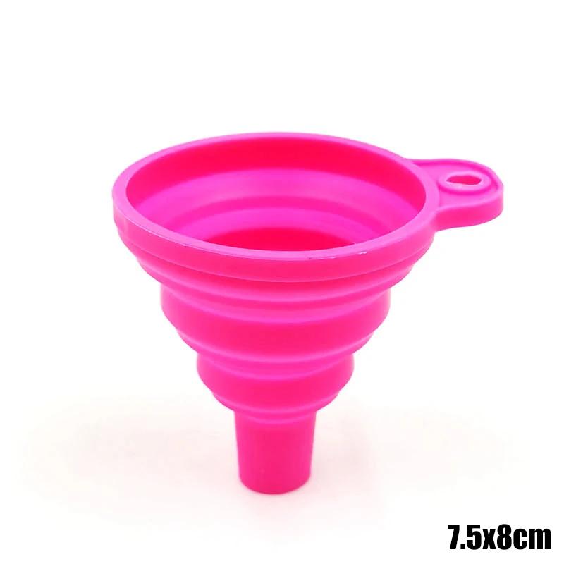 Collapsible Silicone Car Engine Funnel Foldable Liquid Funnel Washer Fluid Change Portable Auto Engine Oil Petrol Change Funnels