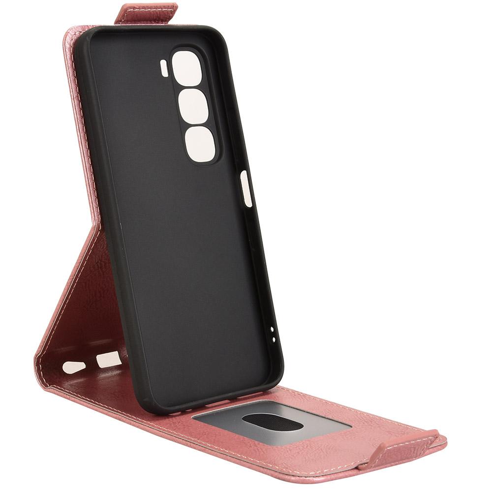 For Infinix Hot 60i 4G/Hot 60 5G Stand Case Magnetic Clasp Vertical Flip Leather Phone Cover with Card Holder