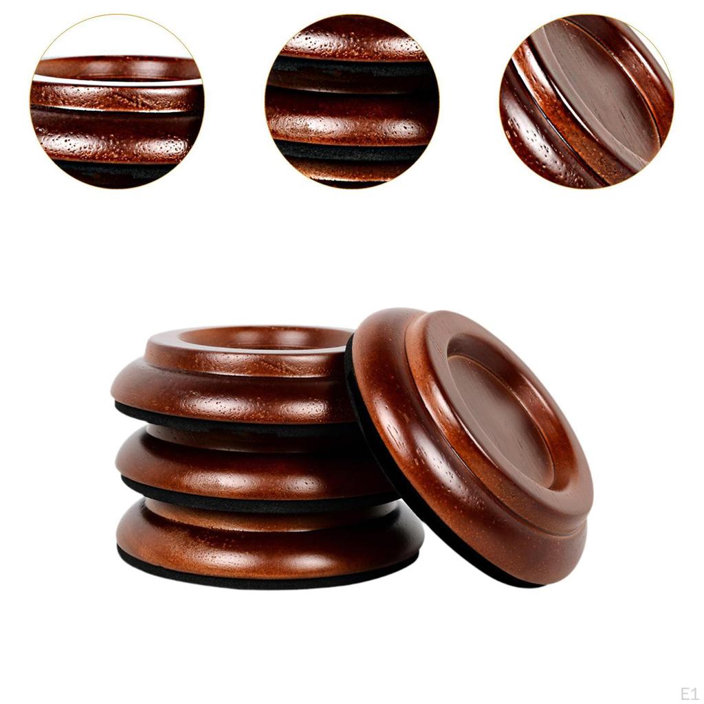 4 bucăți tampoane pentru cupe pentru roțile de pian, antiderapante, suport pentru suport pentru picioare, suport pentru picioare anti zgomot.