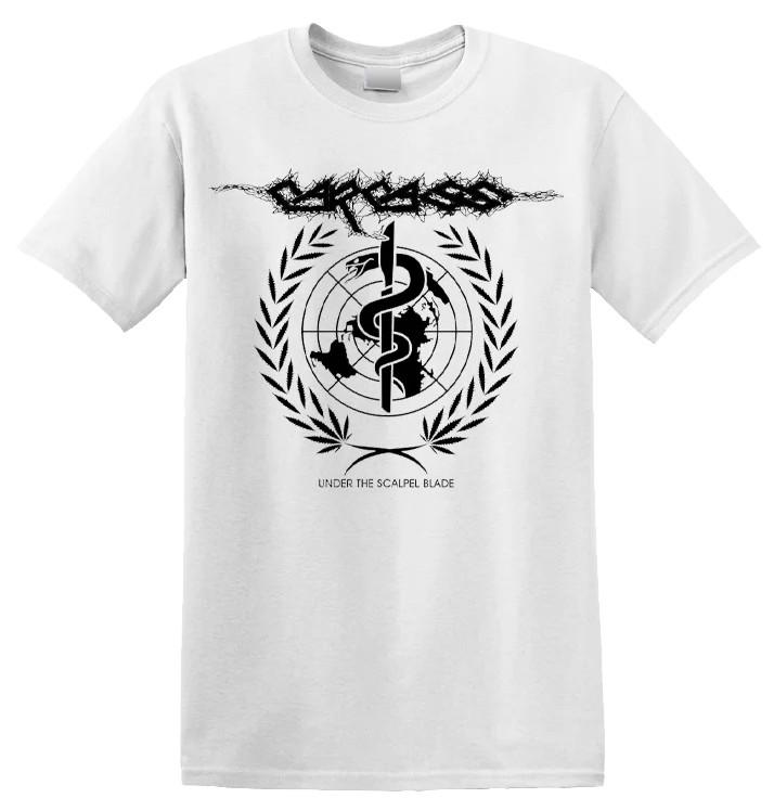 CARCASS - 'Under The Scalpel Blade' T-shirt (Wit)