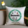 Cool B-Benelli Pillow Case Home Dorm Chair Back Short Plush Double-Sided Printing Office Nap Time Cushion Cover