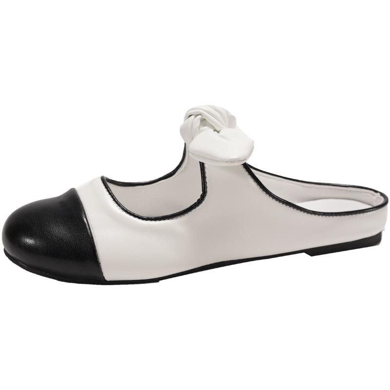 Fashion Designer Butterfly-knot Women Mules Slippers Fashion Shallow Slip On Slides Shoes Ladies Casual Outdoor Soft Sole Sandalias