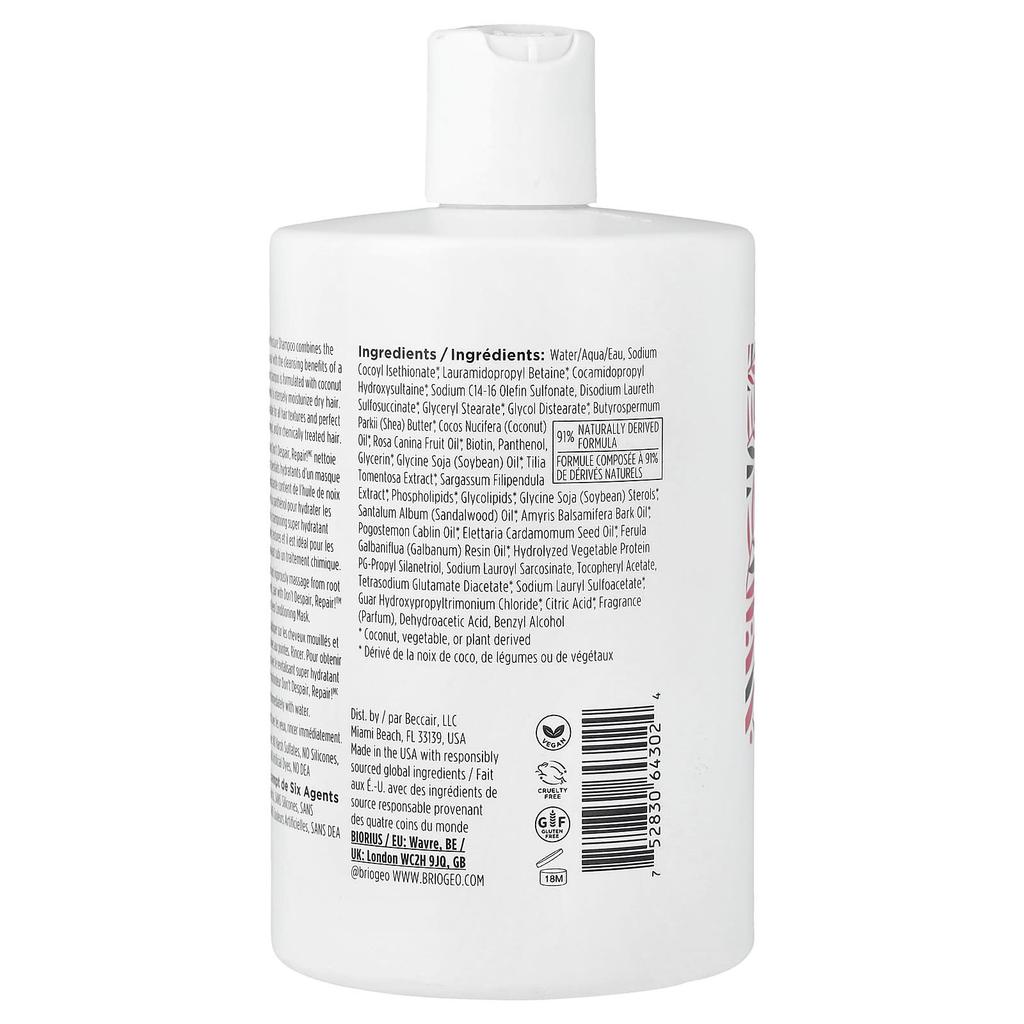 Briogeo, Não Desista, Repare!™, Shampoo Super Hidratação, 473 ml (16 fl oz)