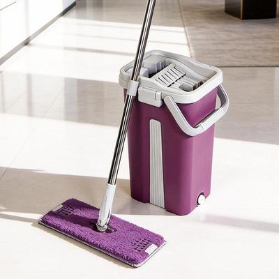 Hands-Free Flat Mop & Bucket Set – One-Swipe Clean for Easy Floor Wiping