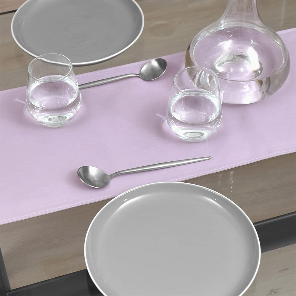 STYLE Decor Table Center X Cotton Reversible Type Plain Lilac W2602920 Runner/Table (30cm 180cm) 100% Oxford/Pale