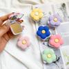 Ins Macaron Color Flower Bowknot Flip Mirror Phone Grip Tok Smart Tok Holder Ring Y2K Pink Girl Lazy Bracket Clear Stand Socket