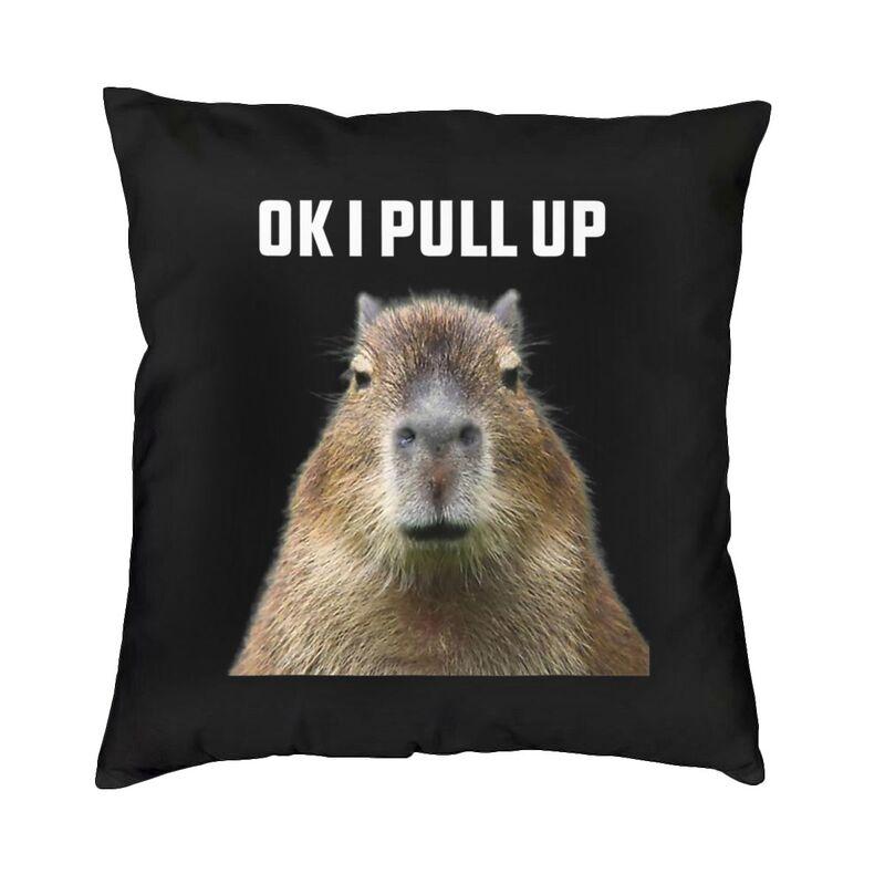 

Capybara Couple Kiss Cushion Cover Two Side Printing Throw Pillow Case for Living Room Fashion Pillowcase Home Decoration 30x30cm 12x12in