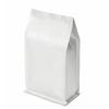 50 White Self-Standing Bags, 4 oz, 100g Capacity, Zip-Closed Aluminum Food Bags, 9.5 x 18.5 x 5 cm, Heat Sealer Compatible