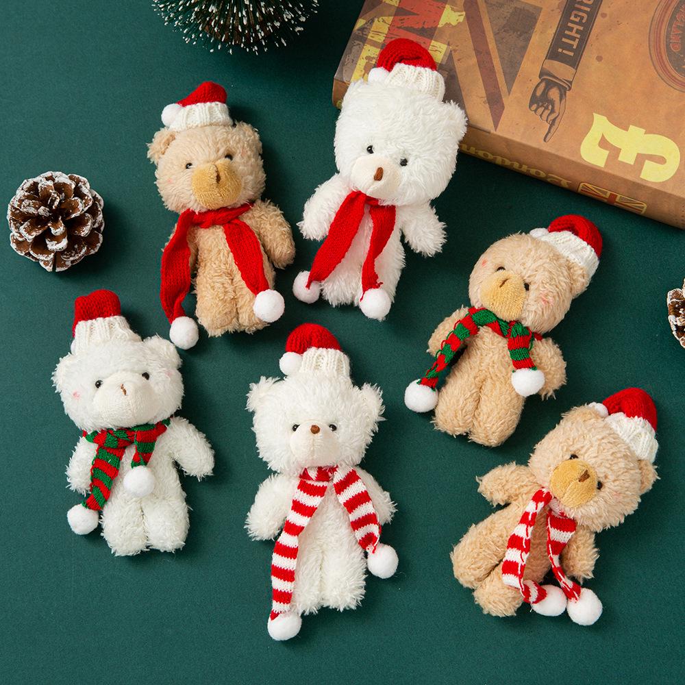 Peluche Ourson Décoration Florale & Porte-clés Ensemble Cadeau