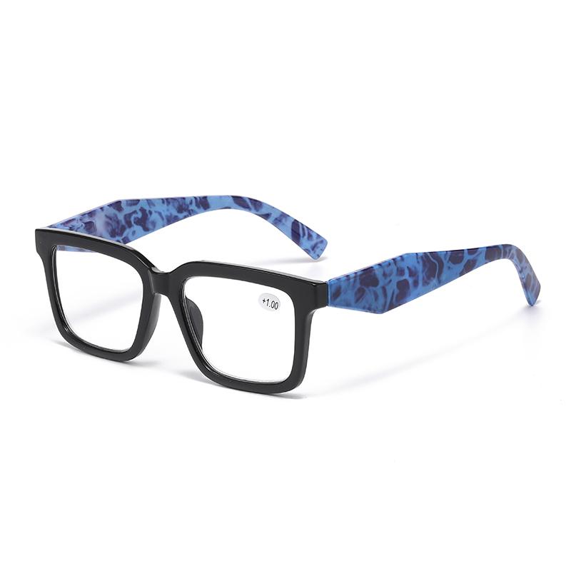 

ретро великі квадратні окуляри для читання для жіночих брендових дизайнерських окулярів пресбіопії чоловічі аксесуари оптичні лінзи +1.0+1.5+2.0+2.5+3.0+3.55+4.0 +200 синій