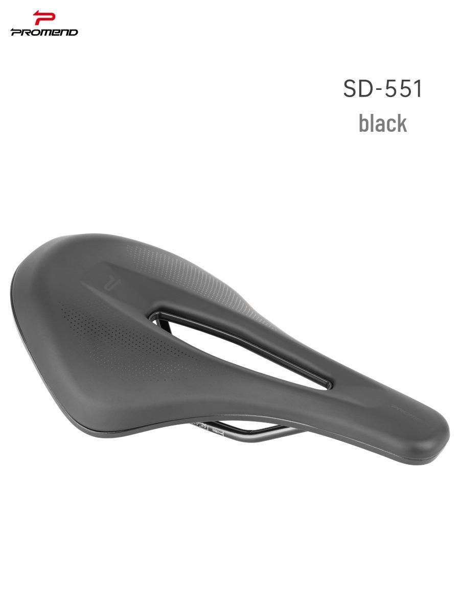 

Road Bike Saddle: Breathable, Anti-slip, Comfortable, and Hollow Design with Vacuum Bottom Shell. Medium чёрный