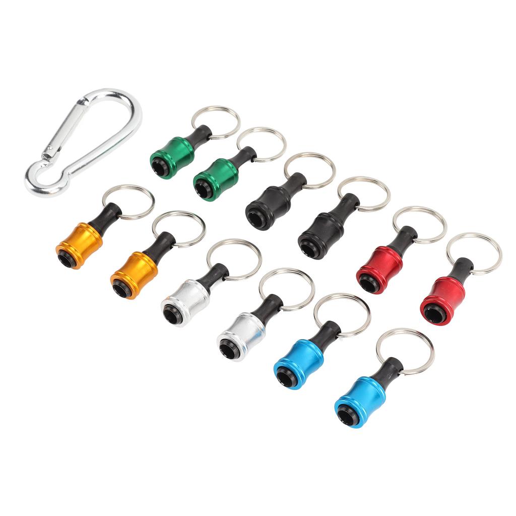 Hex Shank Keychain Screwdriver Bit Holder Quick Release Screwdriver Drill Bit Holder Set