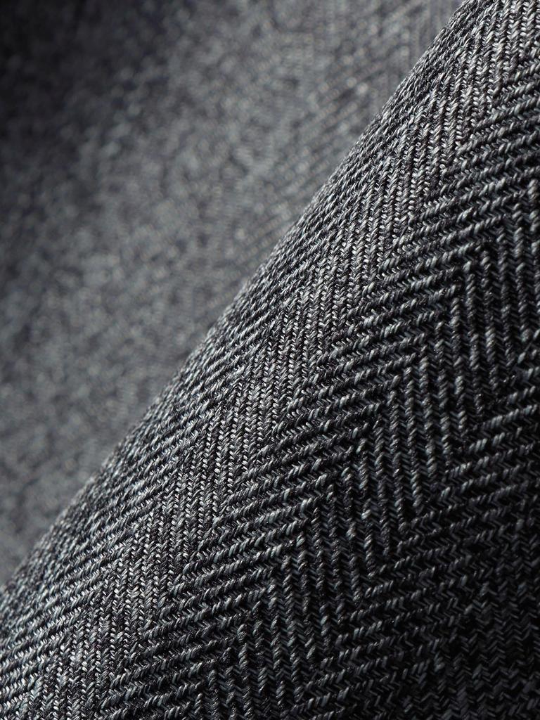 Ships Colors Hand Washable Melange Herringbone Double-Button Jacket (227060006) Gray, One Size