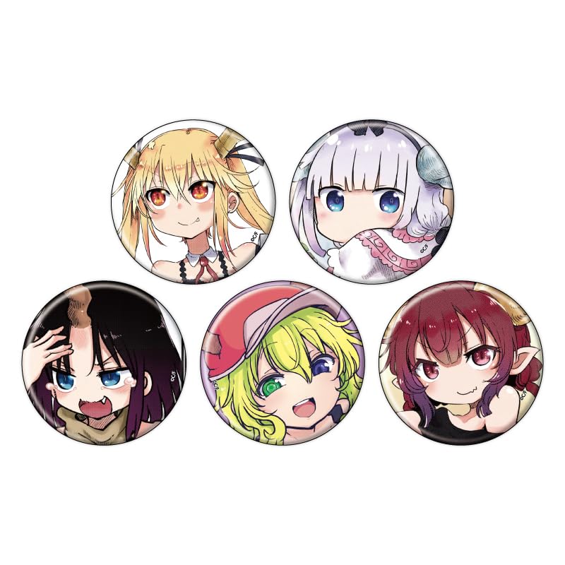 

Miss Kobayashi s Dragon Maid 06 [Official Illustration] Can Badge 5-Piece Box