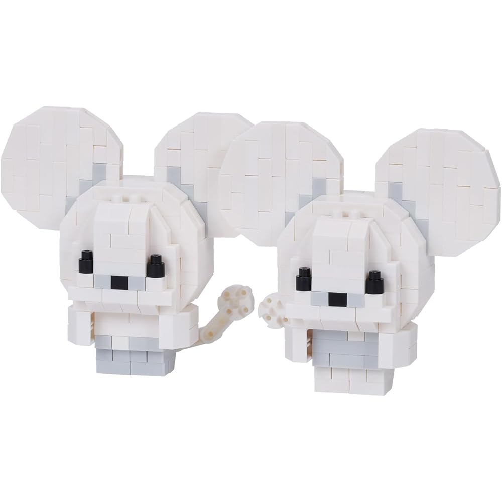 Kawada Nano Block Pocket Monster Wakkanezumi 4x14x18cm Building Set for Ages 12 and Up