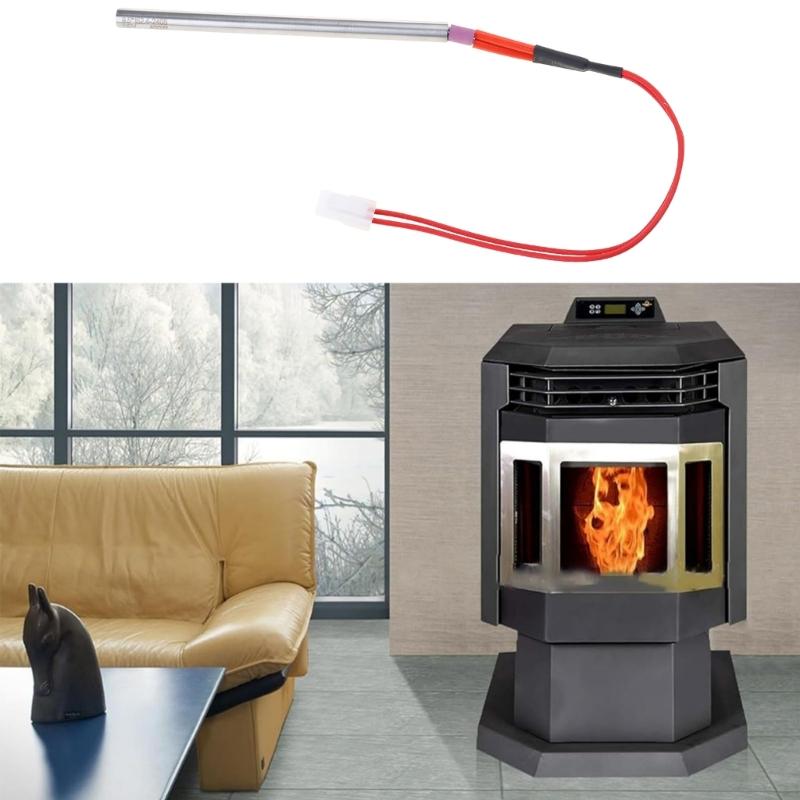 Start Ignitions Stick Heating Stove Component Stove Igniter Metal Heating Rod Stainless Steel Texture for Various Stove