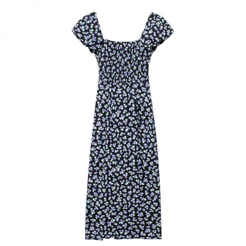 Women's Floral Print Street Fashion Dress - Summer Collection