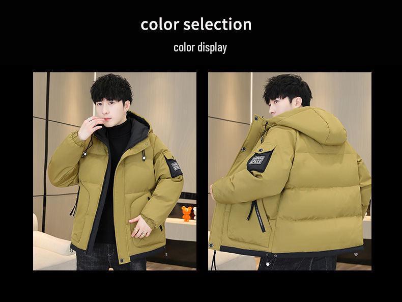 Kurtka zimowa męska Woodpecker 2025 z kapturem - Grubo watowana bawełną i ciepła