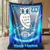 Sheffield Wednesday FC Benutzerdefinierter Name Text Flanelldecke Fußball Logo Personalisierte Fleece-Kuscheldecke Besonderes Geschenk für Sofa Schlafzimmer Zuhause