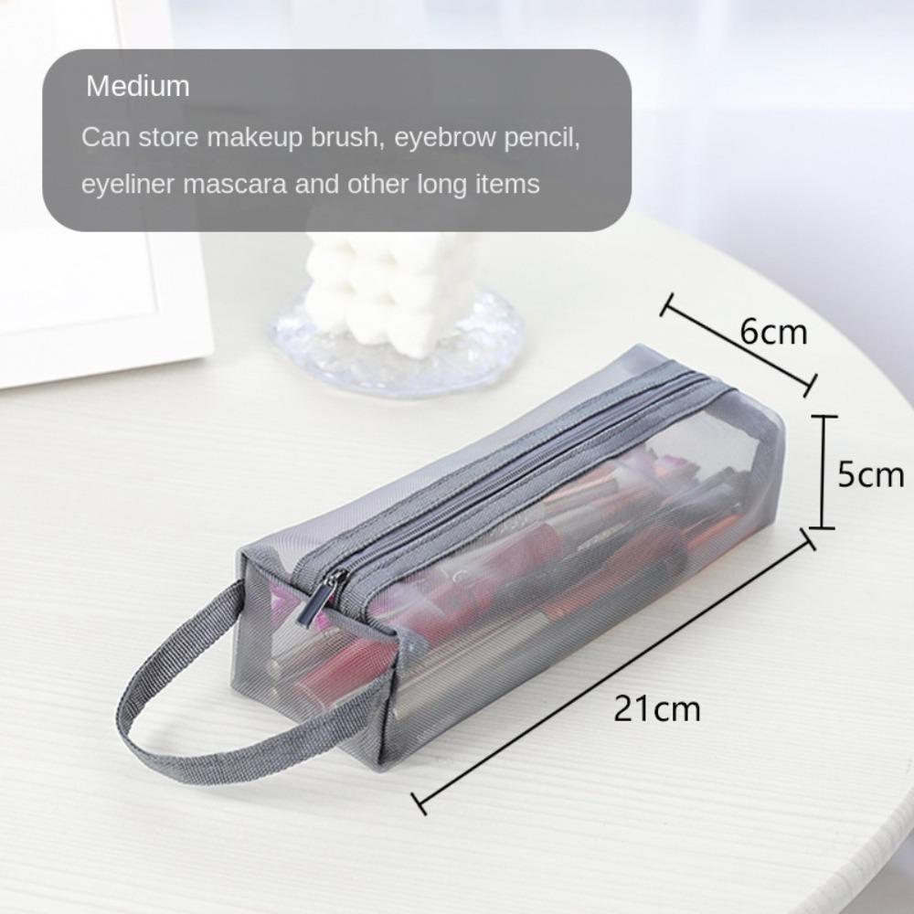 Zipper Cosmetic Bag Clear Shaving Bag New Travel Organizer  Women