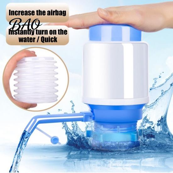 Lightweight Hand Pump for Office Manual Water 5 Gallon Jug, Press Siphon Extractor Kitchen Dispenser with Food-Grade Silicone Seal, Leak-Proof