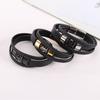 2026 New Titanium Steel Leather Bracelet Multi-layer Bracelet Light Luxury Premium Versatile Gift Jewelry
