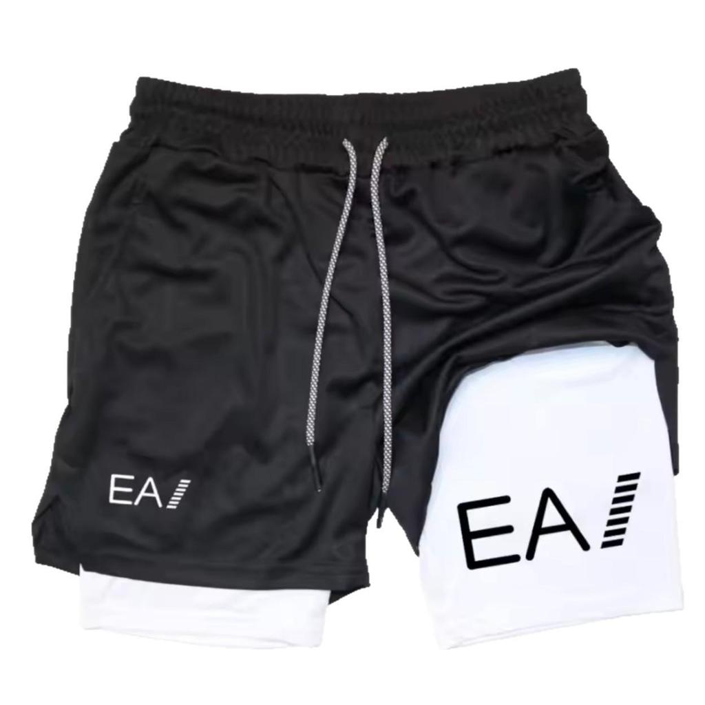 2025 Herrars Snabbtorkande Sommar Sportshorts: Basket, Fitness, Löpning Två-i-ett Fritidsbyxor