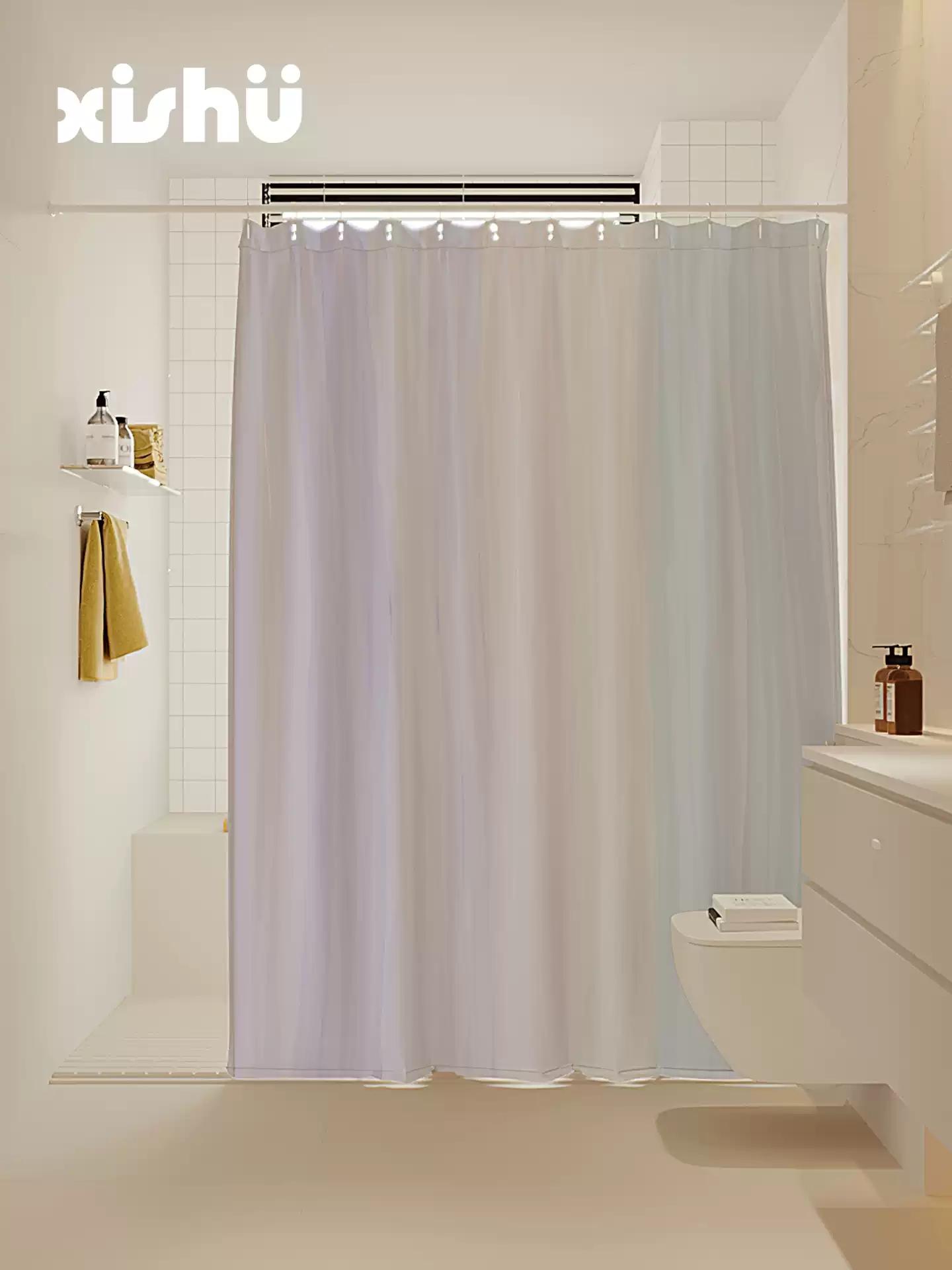 

Vikama Bathroom Shower Curtain Waterproof Mildew Proof Toilet Partition Curtain Toilet Cover Curtain Bathroom Decoration W60H190(CM)-1 Pcs