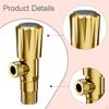 Valvola ad Angolo Accessorio Bagno WC Lavandino Acqua Fredda Stop Efficiente Cucina Versatile Oro