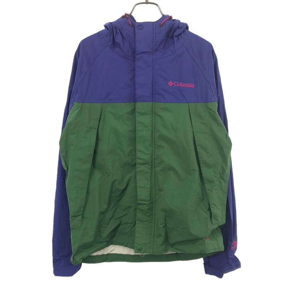 

Columbia Outdoors Long sleeve Nylon jacket M Green x Purple Men s Used