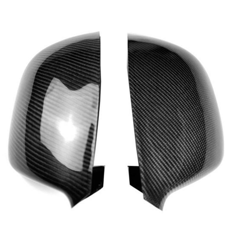 Car Carbon Fiber Rear View Mirror Cover For VW Caravelle T6 Multivan T5 2012- Side Mirror Cap-A87Q