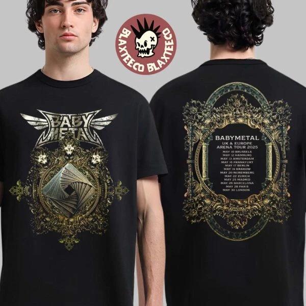 Babymetal Iron Trinity Tee UK And Europe Arena Tour 2025 123 Two Sided T-Shirt L