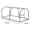 Außenpflanzenabdeckung Rahmen Abnehmbar Stahl Reißverschluss Garten Gewächshaus PVC Warm Garten Haushalt Pflanzen Gewächshausabdeckung