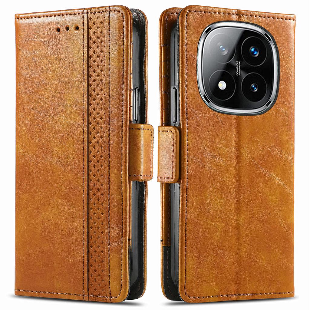 For Xiaomi Redmi Note 14 Pro 5G/Poco X7 5G Phone Cases CASENEO PU Leather Cover Stand with RFID Blocking Wallet