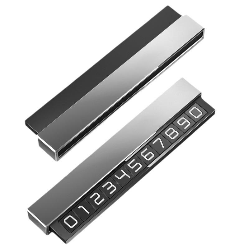 Car Phone Number Temporary Car Parking Card Plate Luminous Phone Number Holder Hidden Parking Telephone Number Plate Accessories