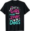 Just a Girl Who Loves Dogs Funny Dog School Dog Trainer Gift Unisex T-Shirt